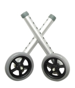 ProBasics 5" Fixed Walker Wheels with Glide Caps (Pair)